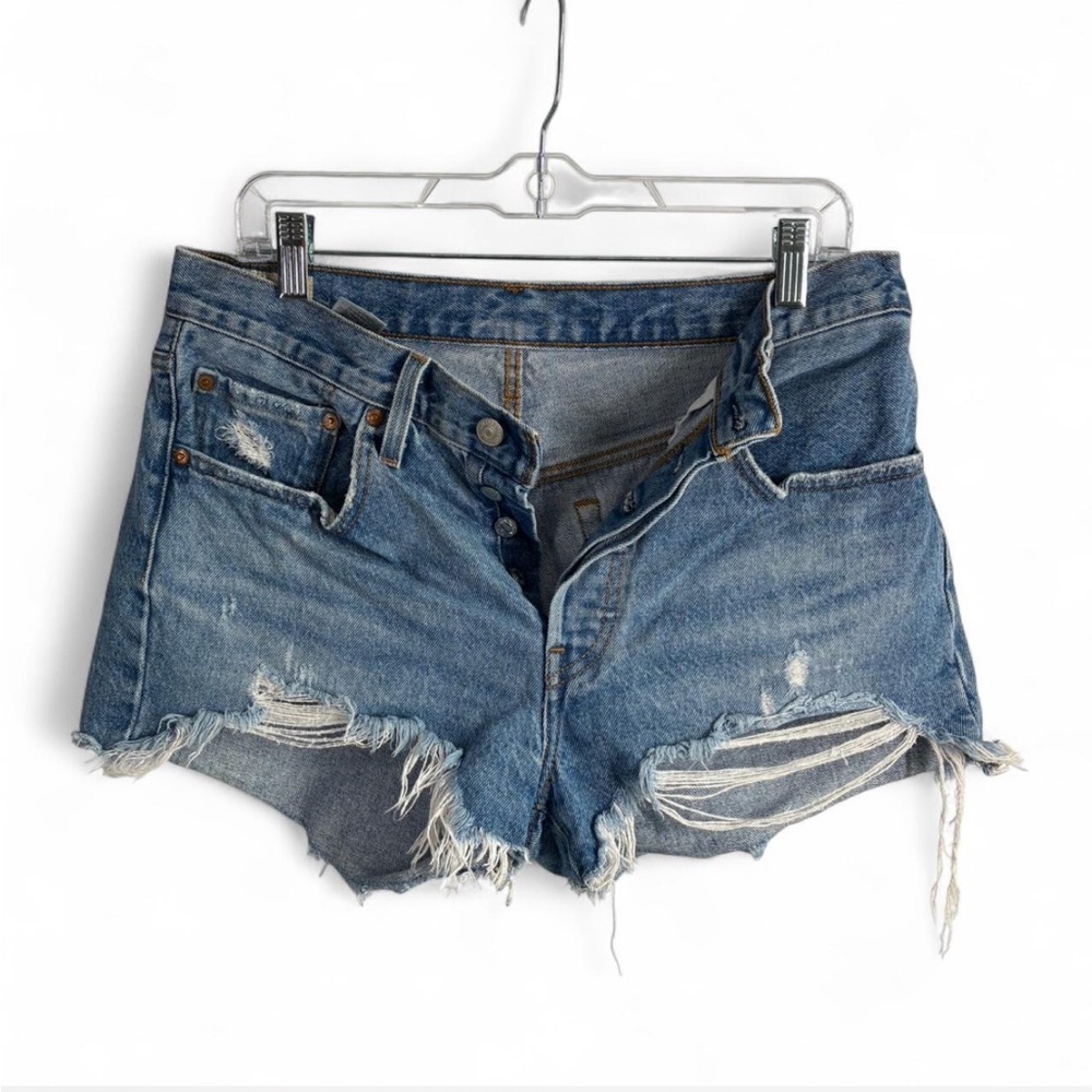 Levi’s Blue Button Fly Denim Short, Size W30